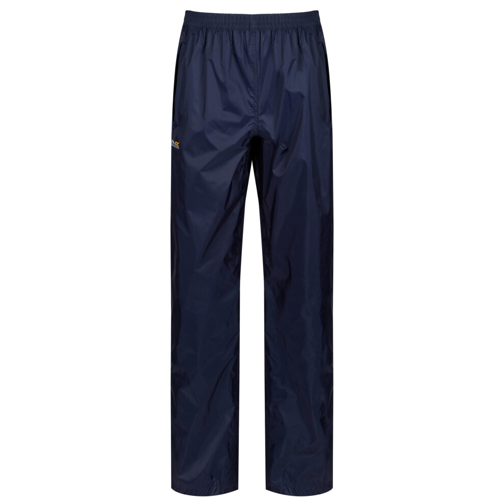 (L, Midnight) Regatta Great Outdoors Womens/Ladies Adventure Tech Pack It Waterproof Overtrousers