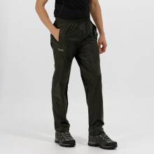 (L, Black) Regatta Men's Pack It Breathable Waterproof Overtrousers
