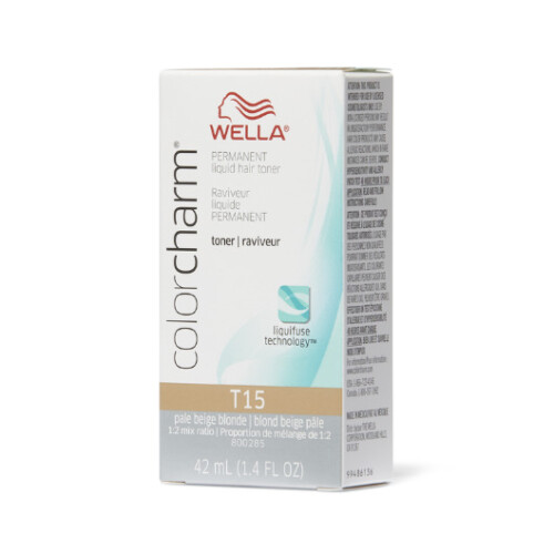 Wella Color Charm Permanent Liquid Toner – T15 Hellbeige Blond, Wella, 40 ml
