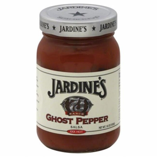 Jardines 253337 16 oz. Salsa Ghost Pepper