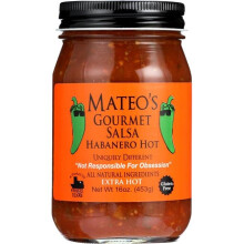 Mateos KHFM00121226 Gourmet Habanero Salsa, 16 oz