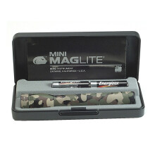 (Camo) Mini Maglite Aa Torch - Gift Boxed Flashlight with Batteries