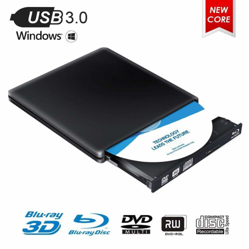 Blu-ray Drive 4K 3D USB 3.0 Portable Blu-ray BD CD DVD Player Reader 1