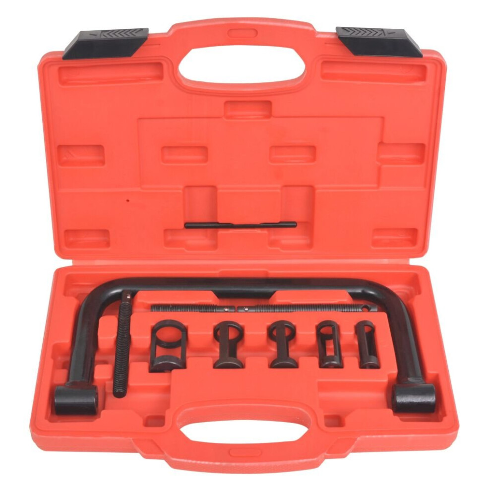 vidaXL Valve Spring Compressor 10-Piece Tool Set Extension Screws Spanner