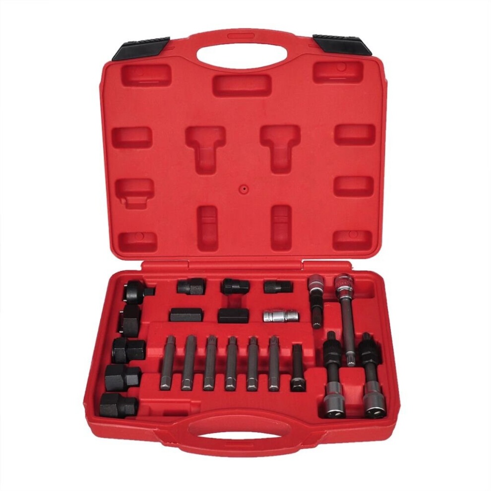 vidaXL 22 pcs Alternator Freewheel Removal Set Pulley Car Vehicle Hand Tool