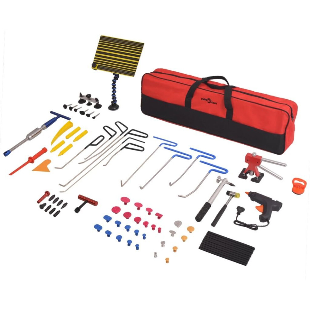 vidaXL 80 Piece Paintless Dent Repair Set Stainless Steel Garage Removal Tool