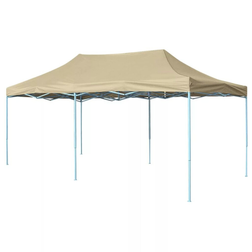 vidaXL Foldable Tent Pop-Up 3x6m Cream White Outdoor Garden Gazebo Canopy