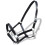 VidaXL Real Leather Headcollar Stable Halter Adjustable Soft Padded Black Full Horse 1
