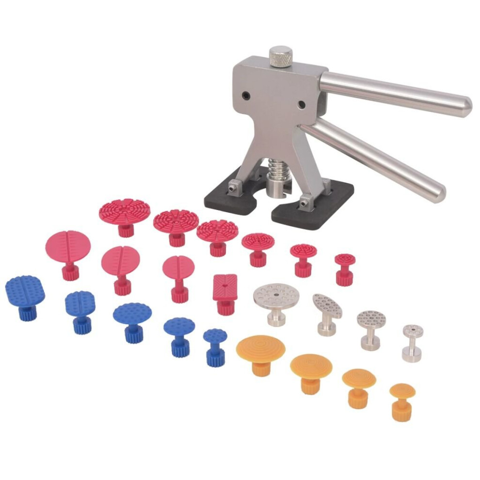 Vidaxl 24 Piece Paintless Dent Repair Dent Lifter Set Stainless Steel Tool