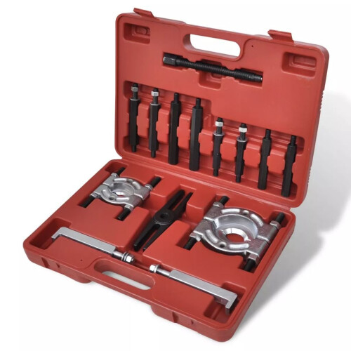 VidaXL vidaXL Bearing Puller Set 14 pcs Car Vehicle Hand Tool Separator Screw Adapter