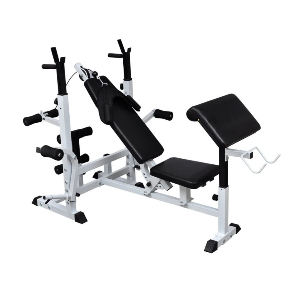 vidaXL Weight Multi Bench Universal Gym Exercise Training Fitness Station