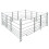 VidaXL 4-Panel Sheep Pen Sheep Hurdles with Lock Galvanised Steel 183 x 183 x 92 cm 1