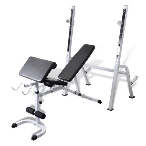 VidaXL vidaXL Adjustable Fitness Workout Bench Trainer Home Gym Body Arm Back Exercise