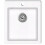 VidaXL vidaXL Overmount Kitchen Sink Single Basin Granite Cream White Plumbing Kit 1