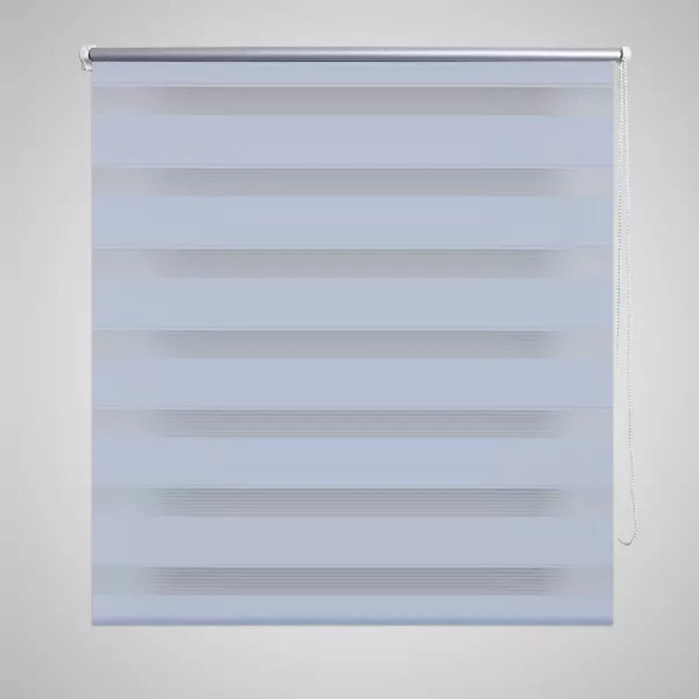 vidaXL Zebra Blind 120x175cm White Home Office Window Roller Shade Sunscreen