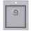 VidaXL vidaXL Overmount Kitchen Sink Single Basin Granite Grey Plumbing Fixture Kit 1