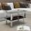 VidaXL vidaXL Coffee Table Glass 2 Tiers Home Living Room Sofa Side Telephone Stand 1