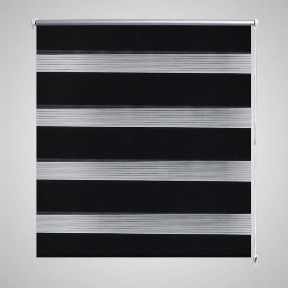 vidaXL Zebra Blind 120x230cm Black Home Office Window Roller Shade Sunscreen