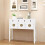 VidaXL vidaXL Solid Wood Sideboard Chinese Style White Cupboard Console Side Cabinet 1