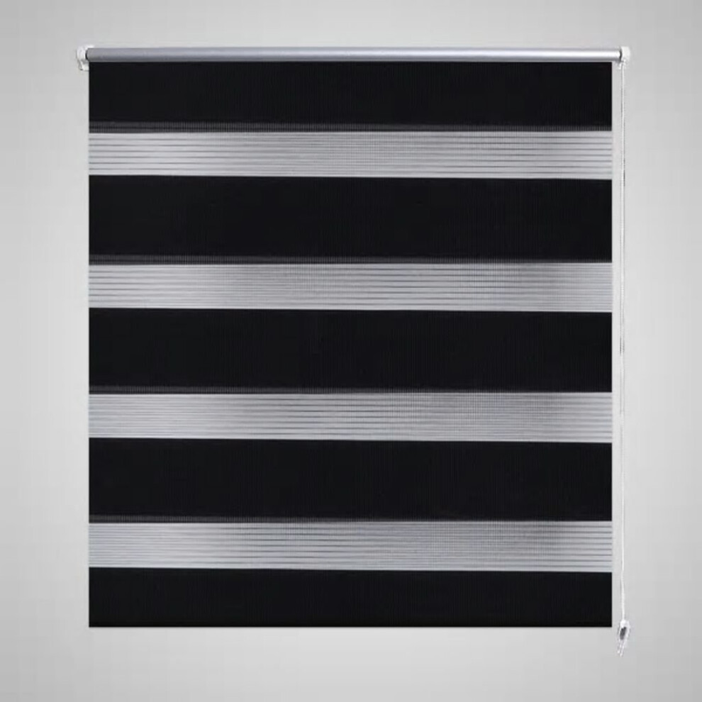 vidaXL Zebra Blind 50x100cm Black Home Office Window Roller Shade Sunscreen