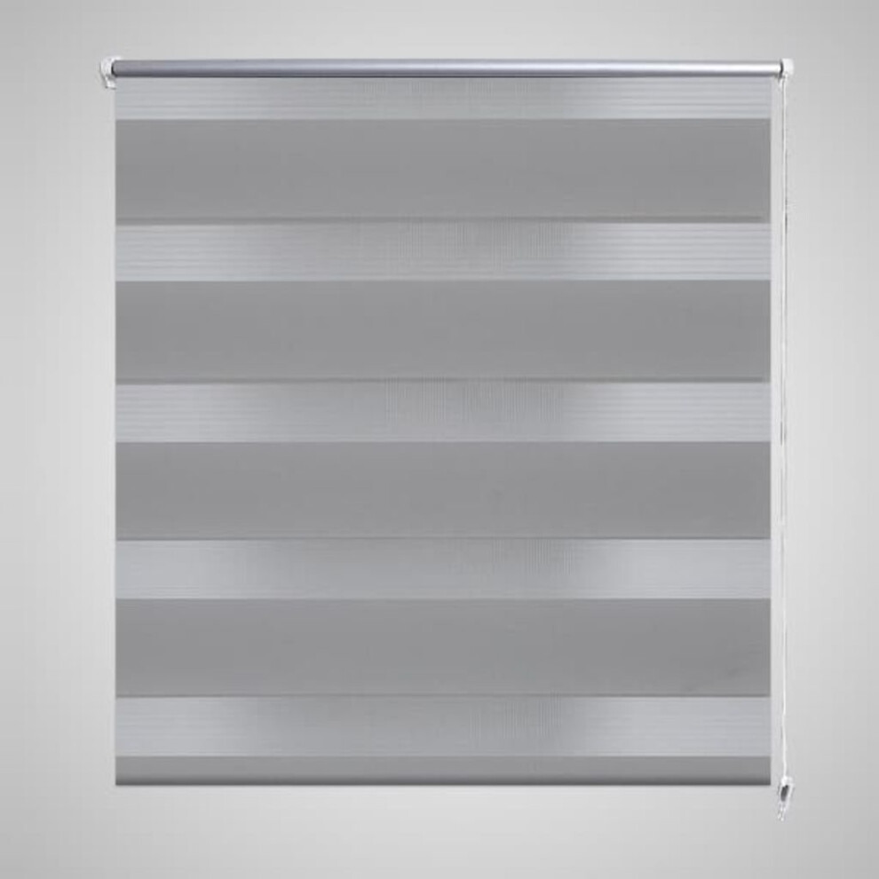 vidaXL Zebra Blind 120x175cm Grey Home Office Window Roller Shade Sunscreen