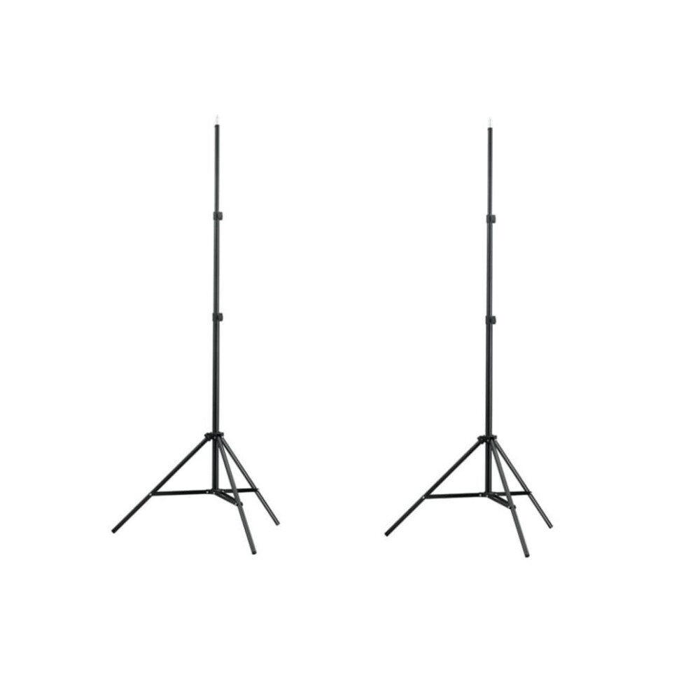 vidaXL 2x Light Stands 78-210cm Studio Mount Lighting Lamp Holder Support