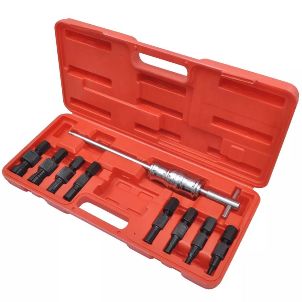 vidaXL Blind Hole Bearing Puller Tool Set 9 Piece Extractor Slide Hammer