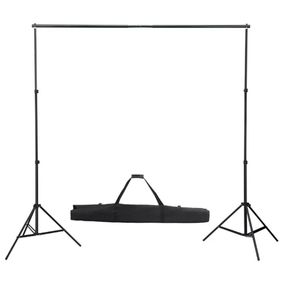 vidaXL Telescopic Background System 155-300cm Studio Backdrop Support Stand