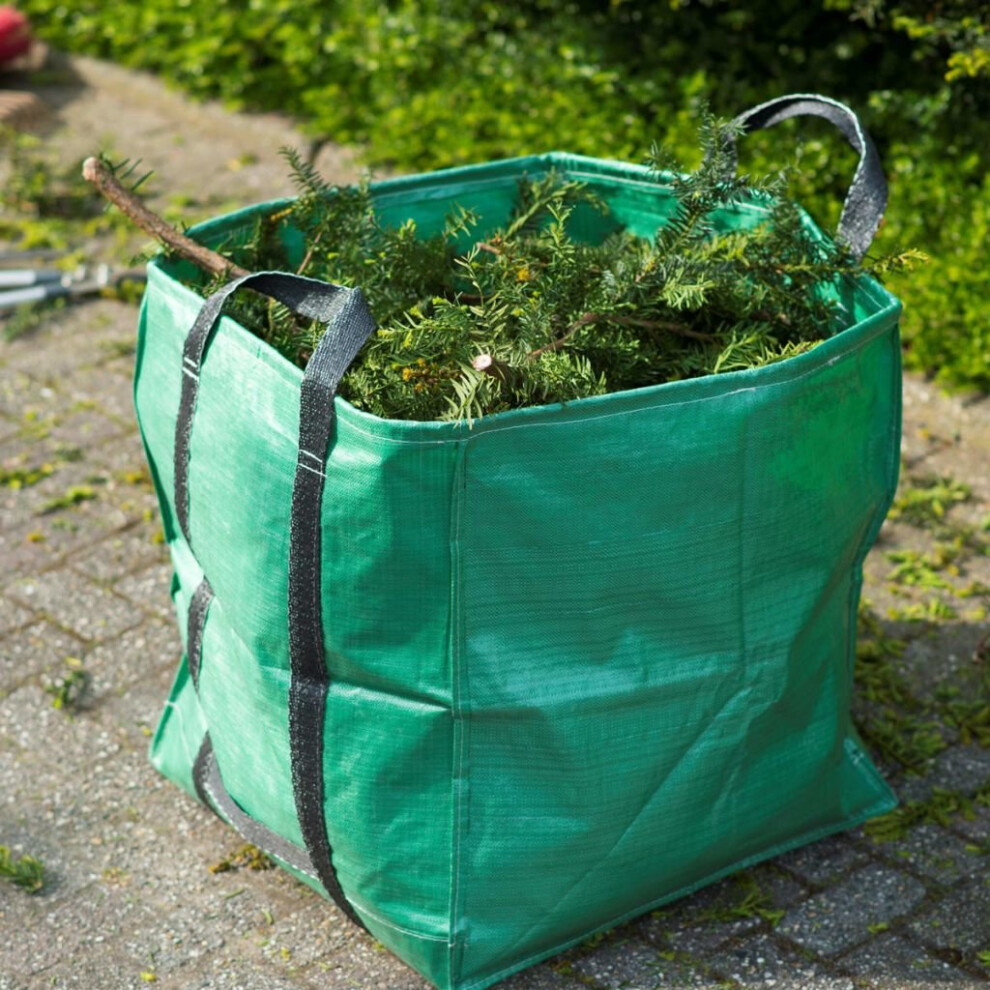 Nature Garden Waste Bag Square Green 325L Reusable Recycling Collection Sack