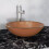 VidaXL vidaXL Basin Tempered Glass 42cm Brown Cloakroom Bathroom Above Counter Sink 1
