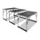 VidaXL vidaXL 3x Pasting Tables Foldable Height Adjustable Home Furniture Desk Stand 1