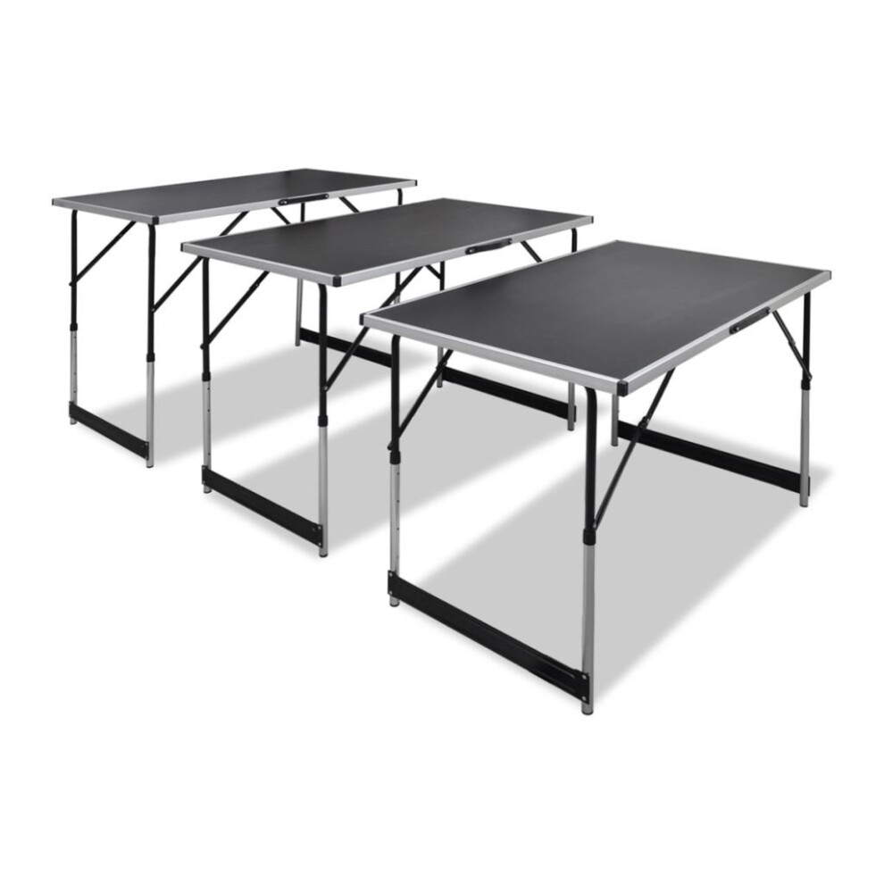 vidaXL 3x Pasting Tables Foldable Height Adjustable Home Furniture Desk Stand
