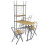 VidaXL Foldable Breakfast Bar Set with 2 Chairs Small Space Dining Set 3 pcs 1
