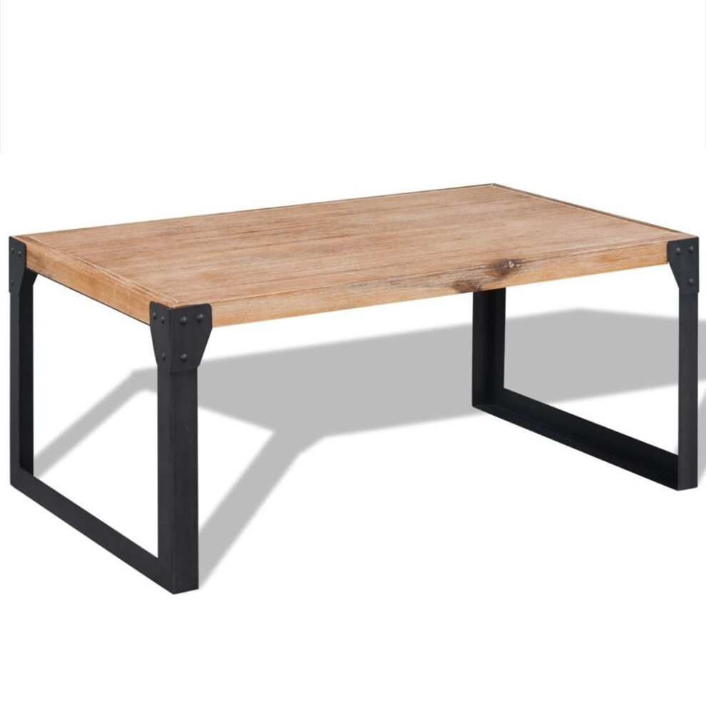 vidaXL Solid Acacia Wood Coffee Table 100x60x45cm Living Room Furniture Stand