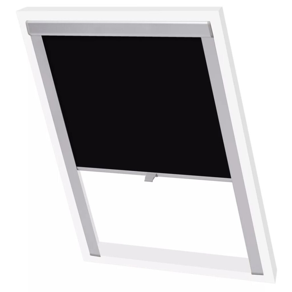 vidaXL Blackout Roller Blinds for Roof Window Black C04 Protector Cover