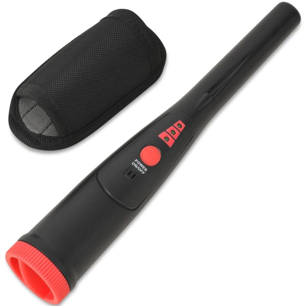 vidaXL Pinpointer Metal Detector Black and Red Inspector Tester Finder Tool