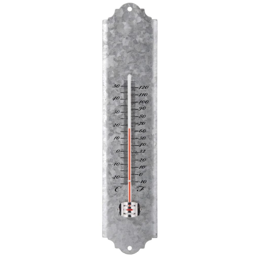 Esschert Design Wall Thermometer Home Garden Office Scrap Zinc 30 cm OZ10