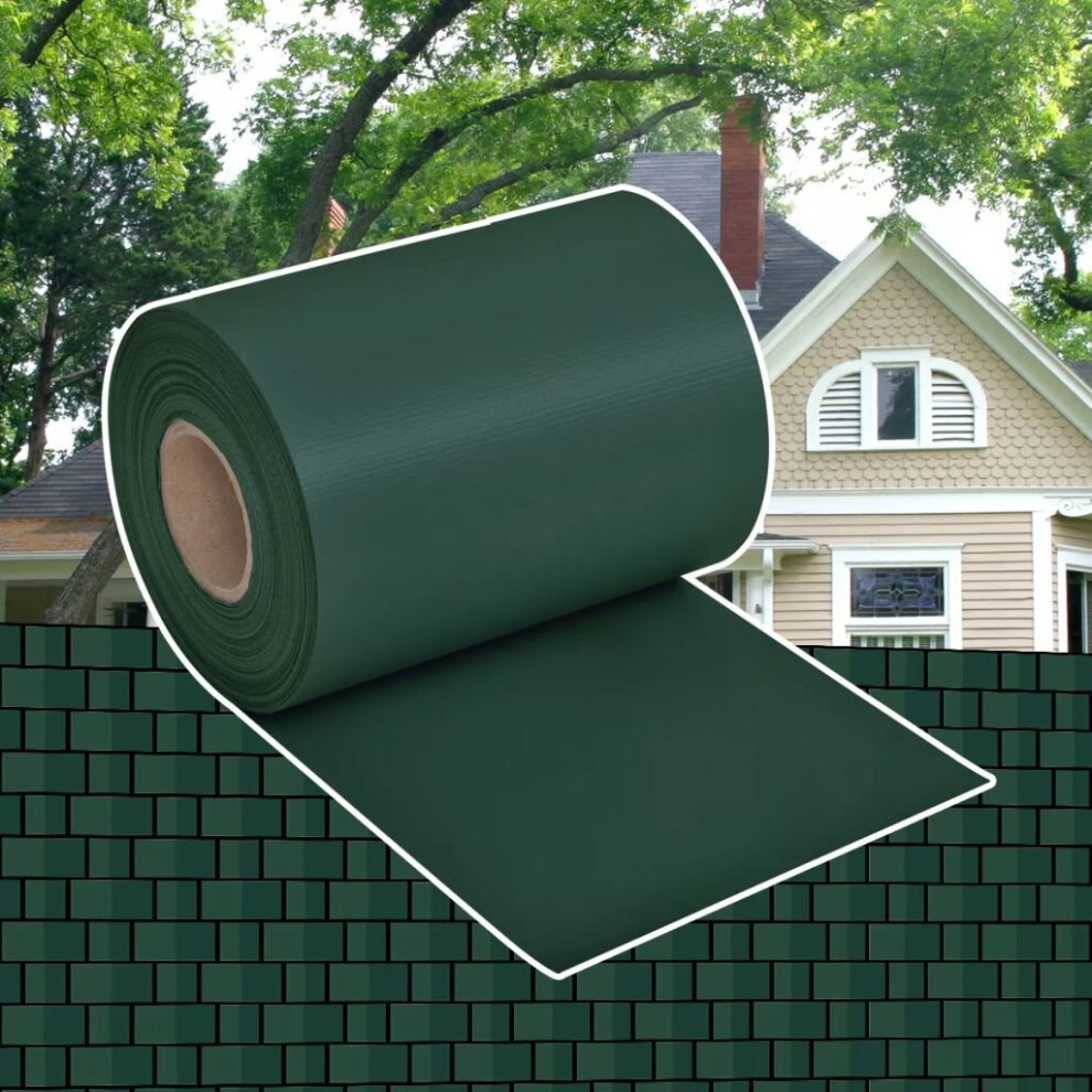 vidaXL Privacy Fence Weave Roll PVC Green Outdoor Garden Barrier Border Panel