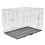 VidaXL vidaXL Foldable Dog Bench XXL Metal Pet Transport Travel Carrier Crate Cage 1