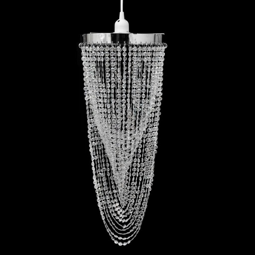 vidaXL Crystal Pendant Chandelier 22x58cm Ceiling Lighting Fixture Light Lamp