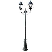 vidaXL Brighton Garden Light Post 2-Arms - 230 cm, Dark Green/Black Outdoor Lamp (IP44, E27, 40244)