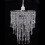 VidaXL vidaXL Crystal Pendant Chandelier 22.5x30.5cm Ceiling Lighting Fixture Lamp 1