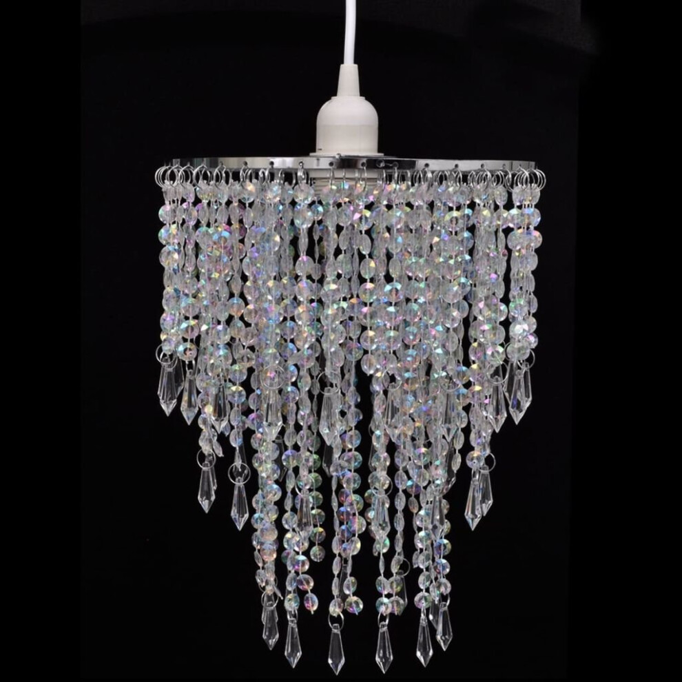 vidaXL Crystal Pendant Chandelier 22.5x30.5cm Ceiling Lighting Fixture Lamp