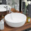 VidaXL vidaXL Basin Round Ceramic White 42x12cm Bathroom Cloakroom Countertop Sink 1