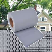 vidaXL Sichtschutzleiste PVC 70 x 0,19 m Hellgrau