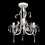 VidaXL vidaXL Crystal Pendant Ceiling Lamp Chandelier Elegant White Lighting Fixture 1