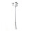 VidaXL vidaXL Garden Light Post 3-arms 215cm White Outdoor Standing Lantern Lamp 1