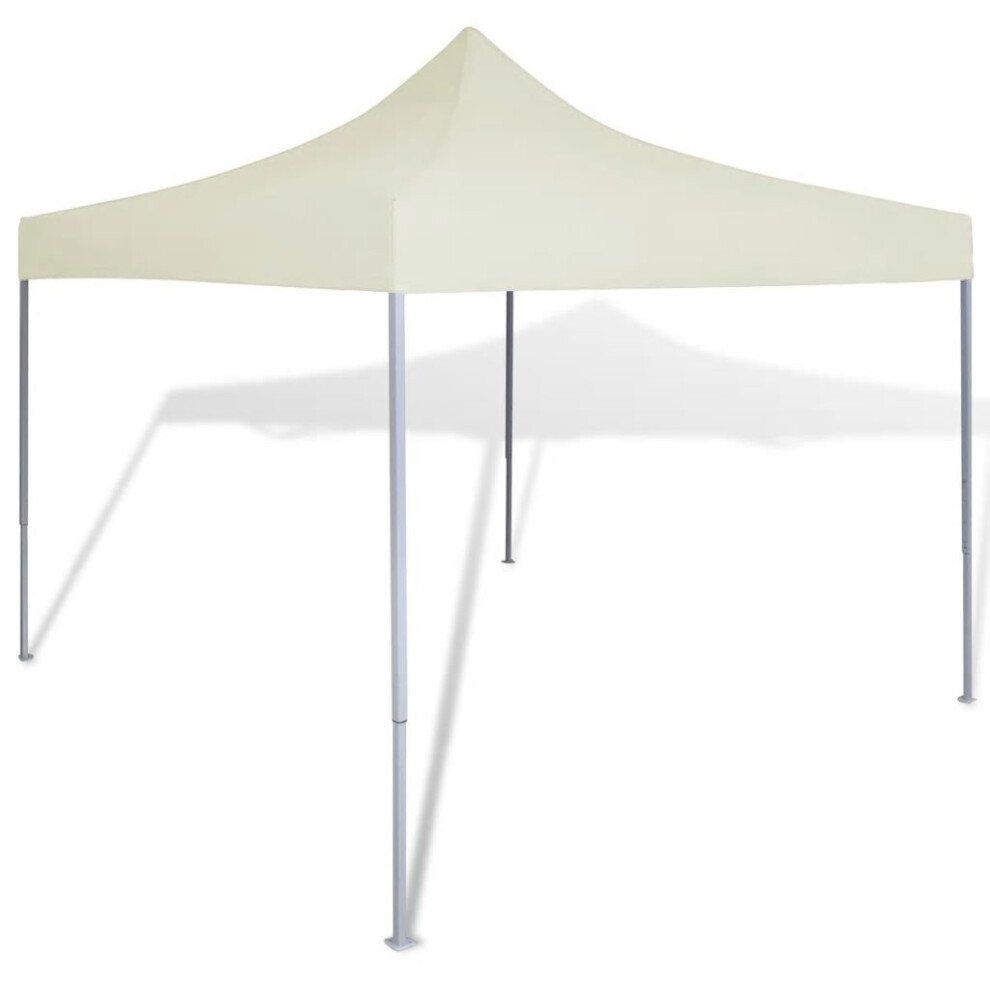 vidaXL Foldable Tent 3x3m Cream Outdoor Garden Marquee Gazebo Canopy Pavilion