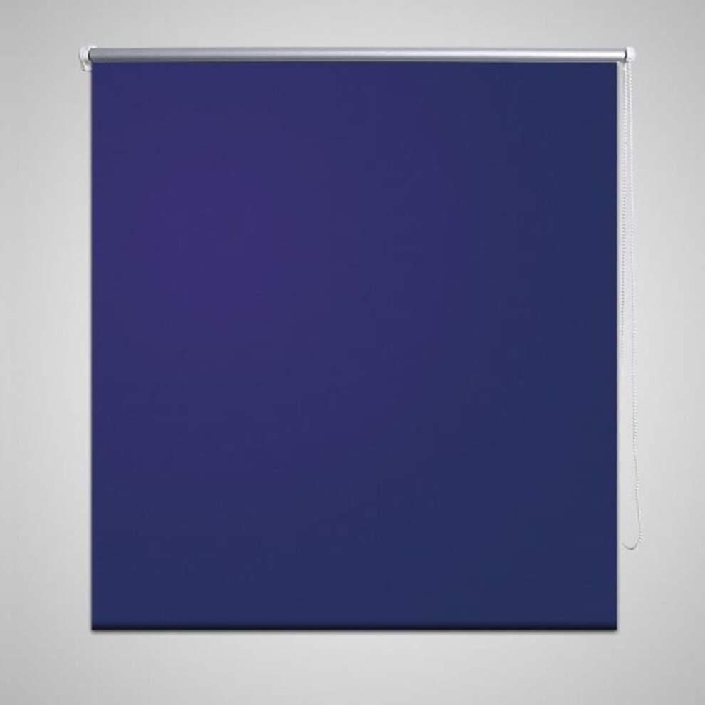 Quality Roller Blind Blackout Thermal Easy Installation 60 x 120 cm Blue