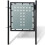 VidaXL vidaXL Schwarzes Einzeltor für Zäune 100 x 75 cm 1